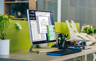 曬曬剛?cè)胧值霓k公一體機(jī)電腦 高效與美觀的完美結(jié)合